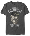 Fifth Sun Marvel Men's Colossus Halloween Costume Short Sleeve T-shirt In Gray