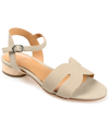 Journee Signature Starlee Ankle Strap Sandal In Gray