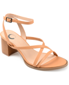 Journee Collection Anika Strappy Sandal In Tan/beige