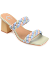 JOURNEE COLLECTION WOMEN'S BRONTE BRAIDED SANDALS WOMEN'S SHOES