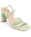 Journee Collection Shillo Pleated Sandal In Green