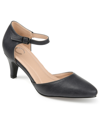 Journee Collection Bettie Ankle Strap Pump In Gray