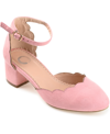 Journee Collection Journee Edna Scallop Trim Pump In Pink