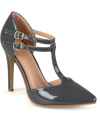 Journee Collection Womens Tru Pointed Toe High Stiletto Pumps In Gray