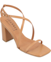 Journee Collection Tru Comfort Foam Lenorra Strappy Sandal In Tan/beige