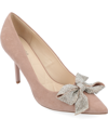 Journee Collection Marcie Bow Pump In Taupe