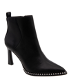 Bcbgeneration Beya Womens Knit Pointed Toe Booties In Black