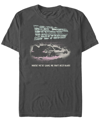 FIFTH SUN BACK TO THE FUTURE FRANCHISE MEN'S DELOREAN WE DON'T NEED ROADS SHORT SLEEVE T-SHIRT