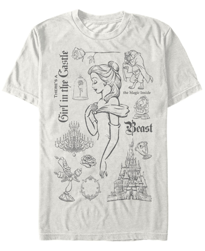 Fifth Sun Men's Beast In The Castle Short Sleeve Crew T-shirt In Natural