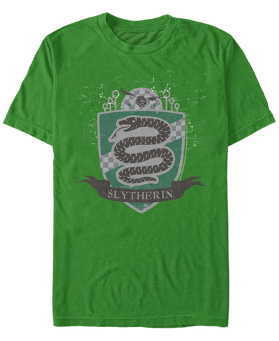 Fifth Sun Men's Slytherin Badge Short Sleeve Crew T-shirt In Kelly