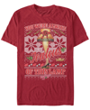 Fifth Sun Men's Christmas Story Fragile Ugly Short Sleeve T-shirt In Red