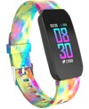 Itouch Unisex Tiedye Silicone Strap Active Smartwatch 44mm In Brown