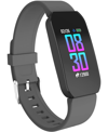 ITOUCH UNISEX GRAY SILICONE STRAP ACTIVE SMARTWATCH 44MM