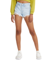 Levi's Premium Women's 501 Button Fly Cotton High-rise Denim Shorts In Blue