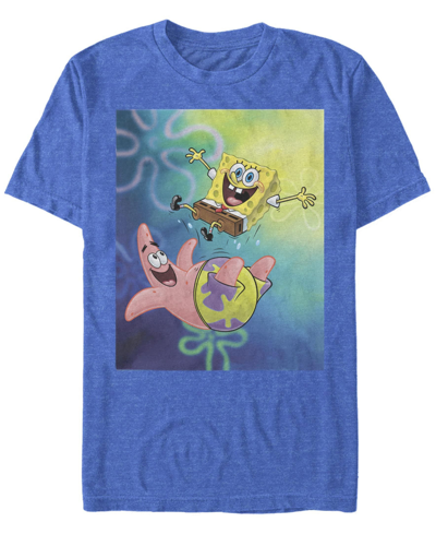 Fifth Sun Men's Best Buds Short Sleeve Crew T-shirt In Royal Heather