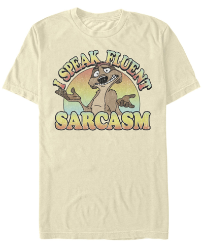 Fifth Sun Men's Sarcasm Short Sleeve Crew T-shirt In Natural