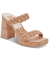 Dolce Vita Ashby Womens Faux Leather Open Toe Platform Sandals In White