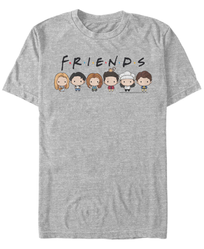 Fifth Sun Men's Friends Chibi Friends Short Sleeve T-shirt In Athletic Heather