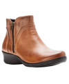 Propét Waverly Womens Leather Double Zipper Booties In Tan/beige