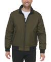 Calvin Klein Men's Classic Zip-front Ripstop Bomber Jacket In Green