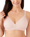 Wacoal Softly Styled Lace-trim Contour Bra In Pink