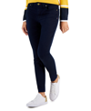 Tommy Hilfiger Th Flex Waverly Sateen Skinny Pants In Blue