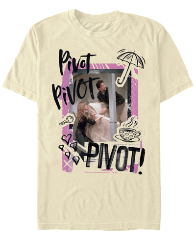 Fifth Sun Men's Friends Pivot Doodle Short Sleeve T-shirt In Natural