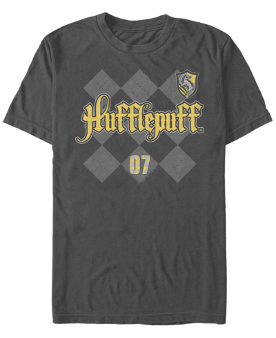 Fifth Sun Men's Hufflepuff Pride Short Sleeve Crew T-shirt In Charcoal
