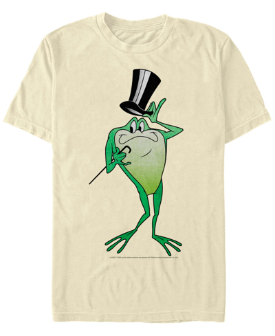 Fifth Sun Men's Looney Tunes Michigan J Frog Short Sleeve T-shirt In Natural