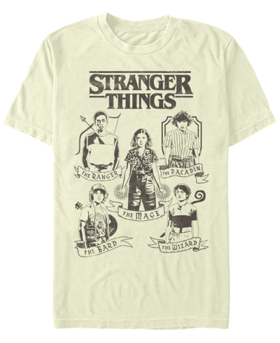 Fifth Sun Stranger Things Men's Group Shot Classes Short Sleeve T-shirt In Natural