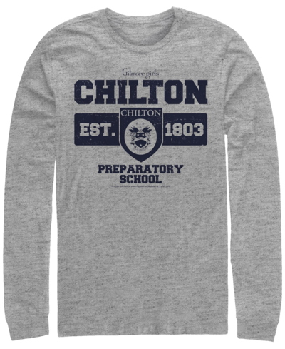 Fifth Sun Men's Gilmore Girls Tv Property Of Chilton Prepatory School Long Sleeve Crew T-shirt In Athletic Heather