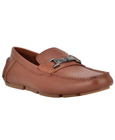 Calvin Klein Men's Magnus Casual Slip-on Loafers Men's Shoes In Tan