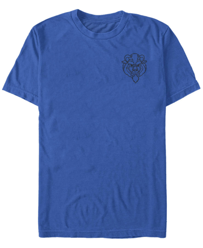 Fifth Sun Men's Beast Line Short Sleeve Crew T-shirt In Royal