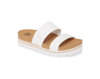 Reef Cushion Bounce Vista Hi Womens Cork Footbed Slide Sandals In White