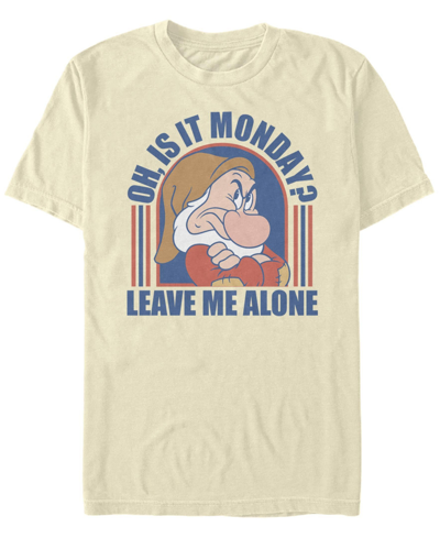 Fifth Sun Men's Grumpy Monday Short Sleeve Crew T-shirt In Natural