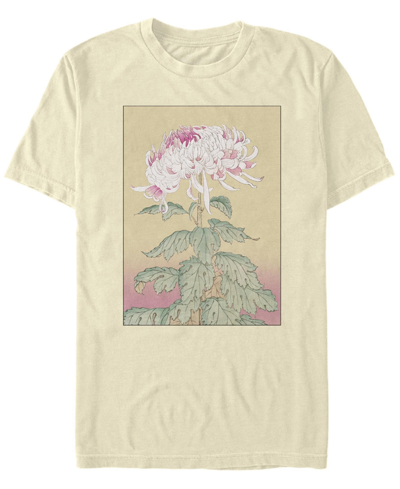 Fifth Sun Men's Asian Blossom Short Sleeve Crew T-shirt In Natural
