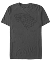 Fifth Sun Men's Game Of Thrones Starks House Short Sleeve T-shirt In Gray