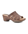 White Mountain Valora Womens Woven Man Made Platform Sandals In Brown