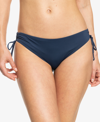 Roxy Beach Classics Side Tie Hipster Bikini Bottoms In Blue