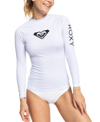 Roxy Whole Hearted Long Sleeve Rashguard In White