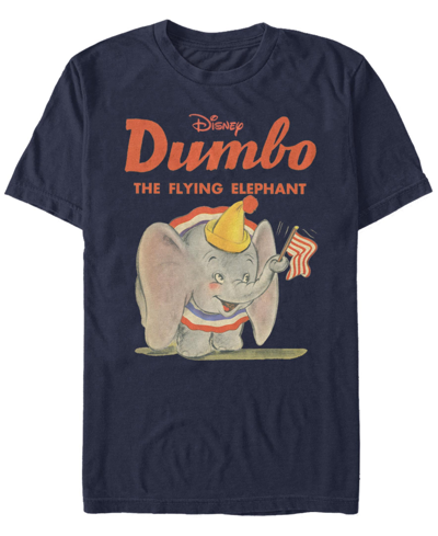 Fifth Sun Men's Dumbo Dumbo Classic Art Short Sleeve T-shirt In Navy