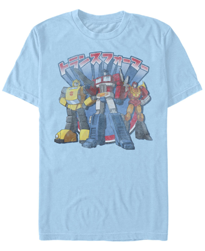 Fifth Sun Men's Kannji Transformers Short Sleeve Crew T-shirt In Light Blue