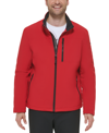 Calvin Klein Men's Sherpa Lined Classic Soft Shell Jacket In Red