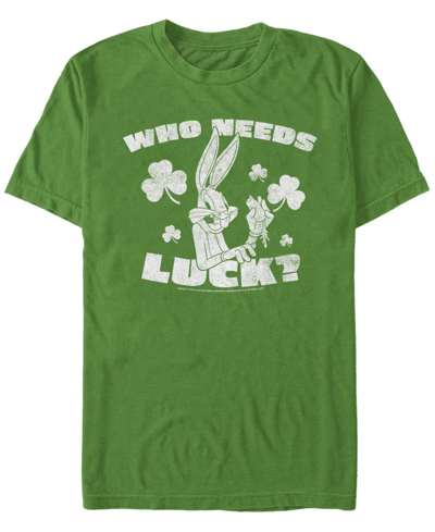 Fifth Sun Men's What's Luck Short Sleeve Crew T-shirt In Green