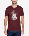 LA POP ART MEN'S PREMIUM BLEND WORD ART BASS GUITAR T-SHIRT