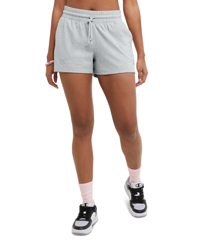 Champion Women's Cotton Jersey Pull-on Drawstring Shorts In Oxford Gray