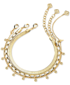 Kendra Scott Kassie Set Of 3 Chain Bracelets In Gold
