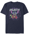 Fifth Sun Men's Lilo Stitch Spaced Dads Short Sleeve T-shirt In Blue