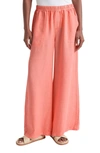 Splendid Angie Lyocell & Linen Palazzo Pants In Pomello