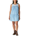 LUCKY BRAND WOMEN'S EMBROIDERED CHAMBRAY MINI DRESS